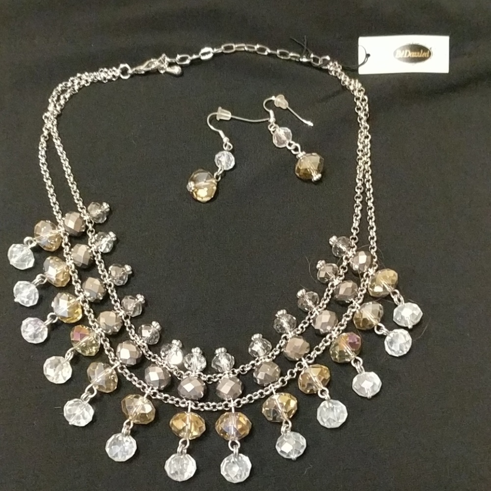 Necklace and earrings